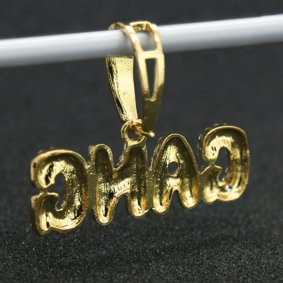 14k Gold Gang 20" Cuban Chain + Pendant - Picture 4 of 6